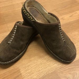 Women’s Brown Suede Ugg Mules